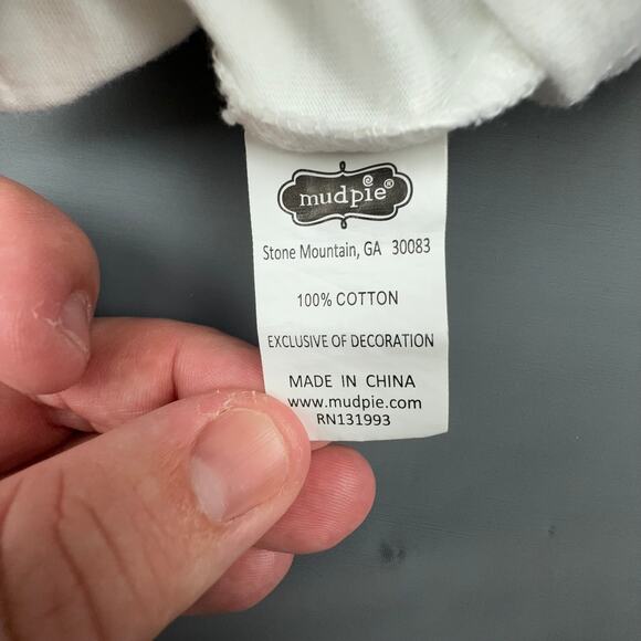 Mud Pie Baby Gown 0-3 Months Rainbow Applique Star Print Cotton Sleeper - Picture 6 of 7